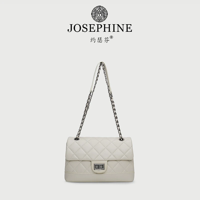 【Josephine/约瑟芬】小香风百搭菱格单肩肩包(配礼盒)3157