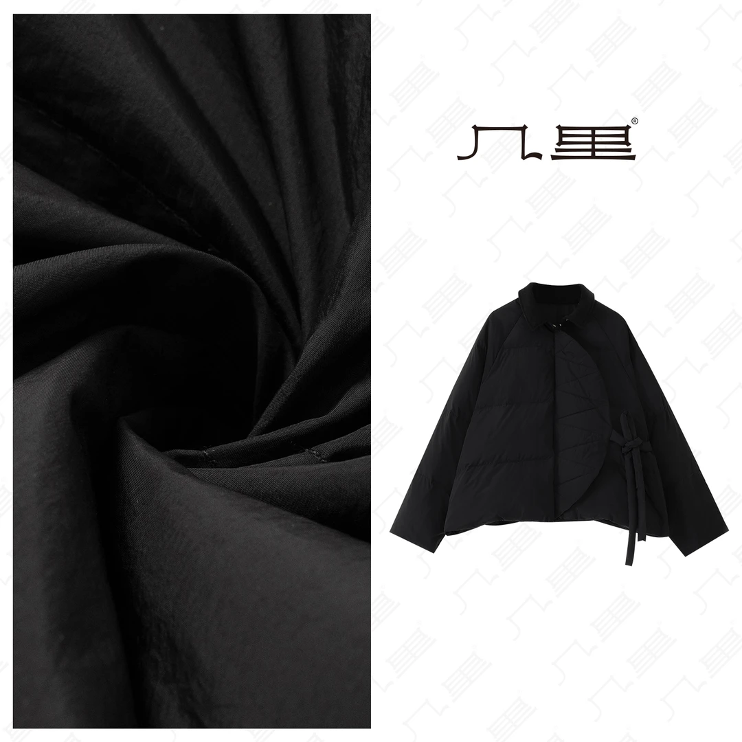 （几里与麻）时尚小香风纯色厚款羽绒服 衣长57 胸围130 1090983