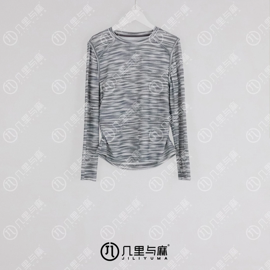 （几里与麻）染香-气质清凉休闲修身简约T恤衣长55胸围94 1073067