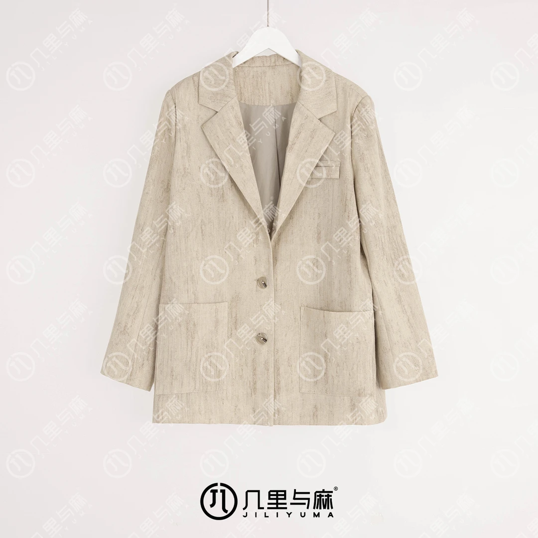 （几里与麻）蝶柔-气质小香风百搭西装外套 长70 胸围116 1080923