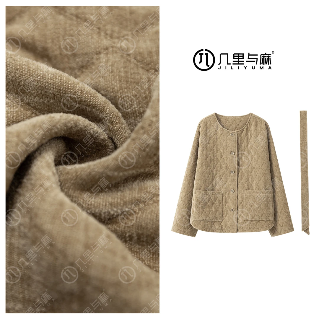 （几里与麻）时尚气质小香风百搭外套 衣长60 胸围120 1091292