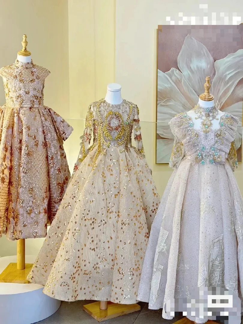 儿童礼服 加急发货 发顺丰补运费 生日主持蓬蓬礼服高定