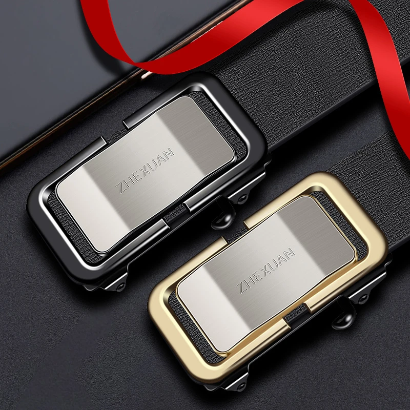 男士内穿腰带时尚休闲百搭轻奢高档简约潮流个性韩版自动扣腰带