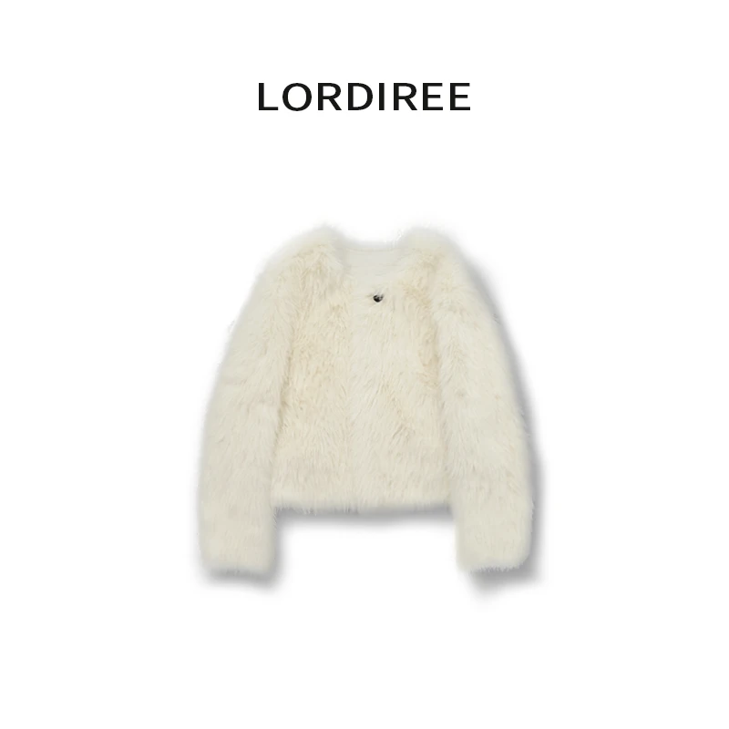 【LorDiree】2023冬季新款法式小香风高级感毛毛短外套L102403