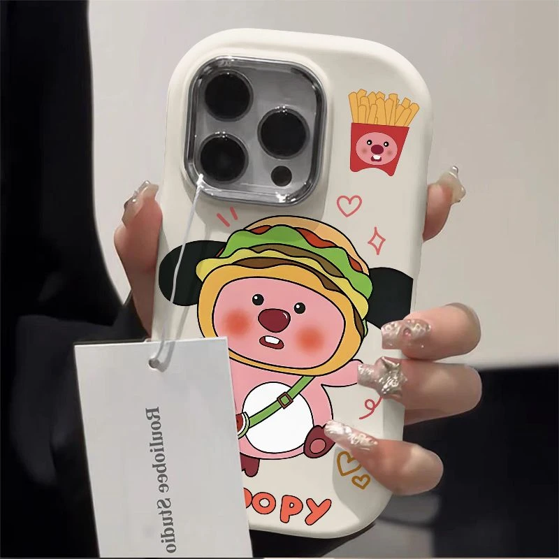 新款苹果iphone15软壳OPPO荣耀华为小米vivo奶油手机壳个性创意女