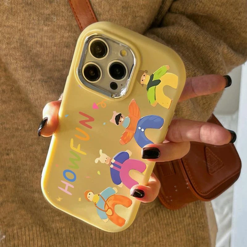 新款苹果iphone15软壳OPPO荣耀华为小米vivo奶油手机壳个性创意女