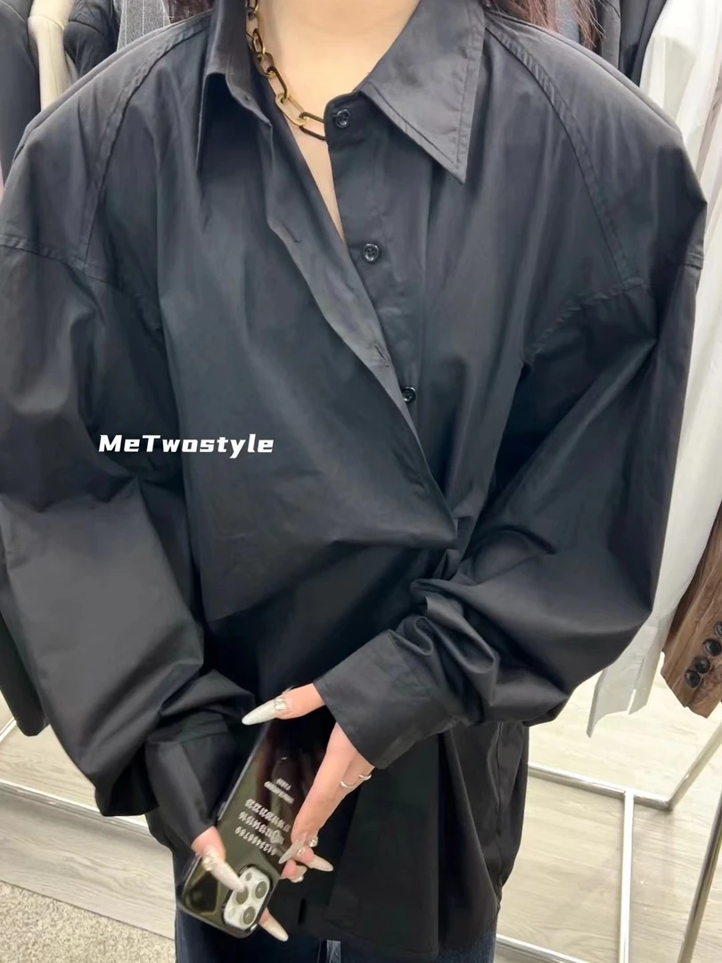 欧韩高级设计感长袖衬衫