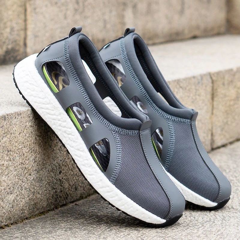 夏季透气罗汉鞋软底防滑舒适僧鞋厚底减震休闲运动