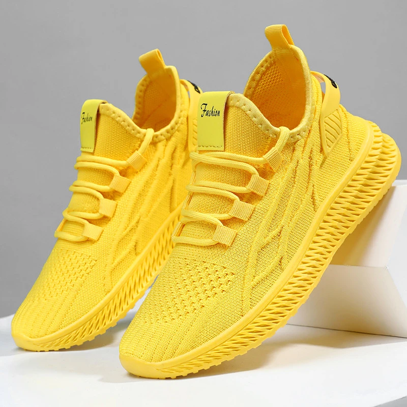 鞋子女2025夏季新款时尚休闲单鞋潮流飞织网面透气防滑跑步运动鞋