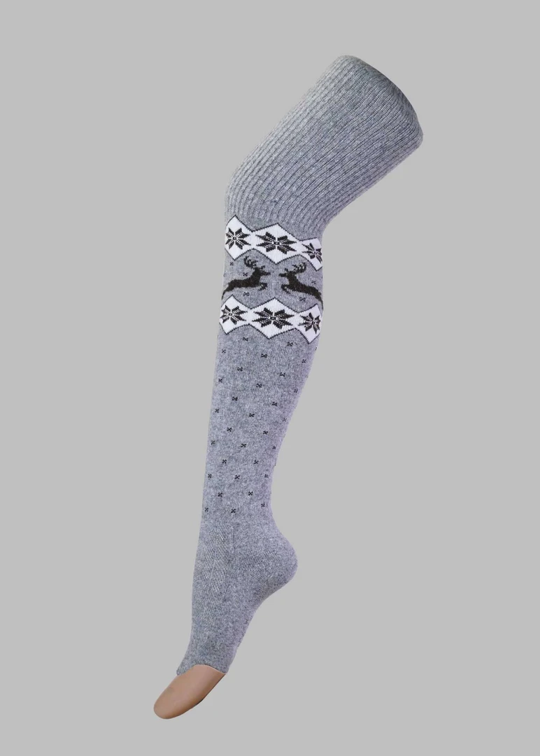 伊苏根民族服饰2024长袜组合女士保暖高筒加厚