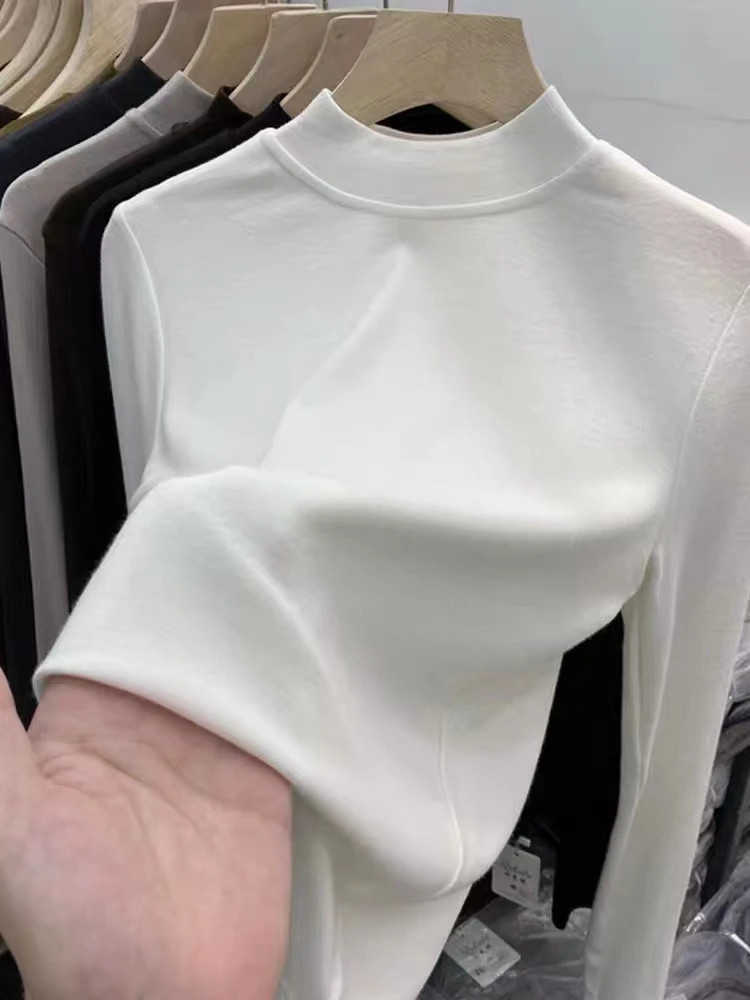 【粉丝福利抢到赚到】秋冬小立领婴儿绒加绒加厚百搭打底衫-F170