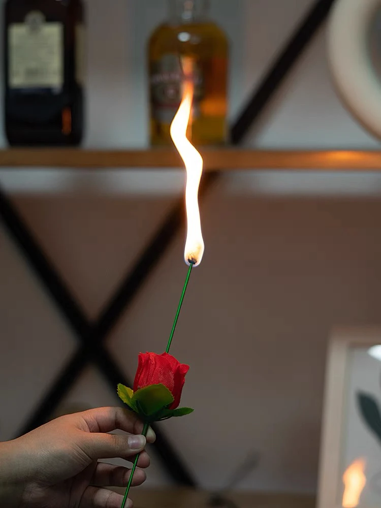 火把玫瑰花 创意表白女神互动魔术道具