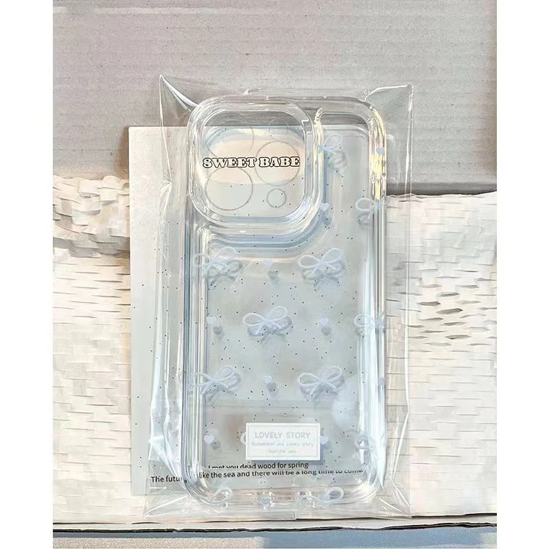 蝴蝶蓝色适用苹果13/14手机壳iphone15pro12女11小米vivo华为oppo