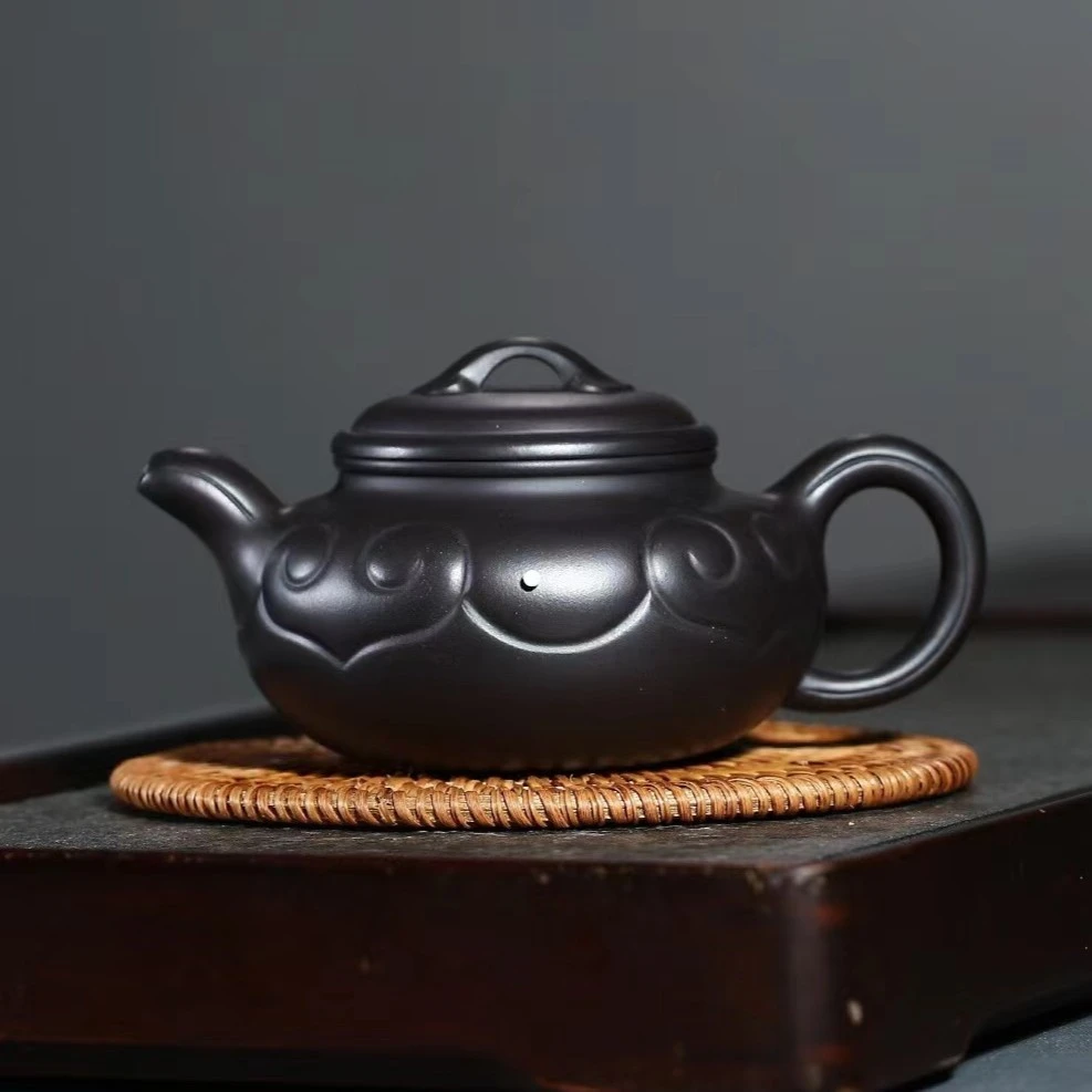 宜兴紫砂壶茶壶 实力派夏云全手工 如意仿古壶300cc纯手工