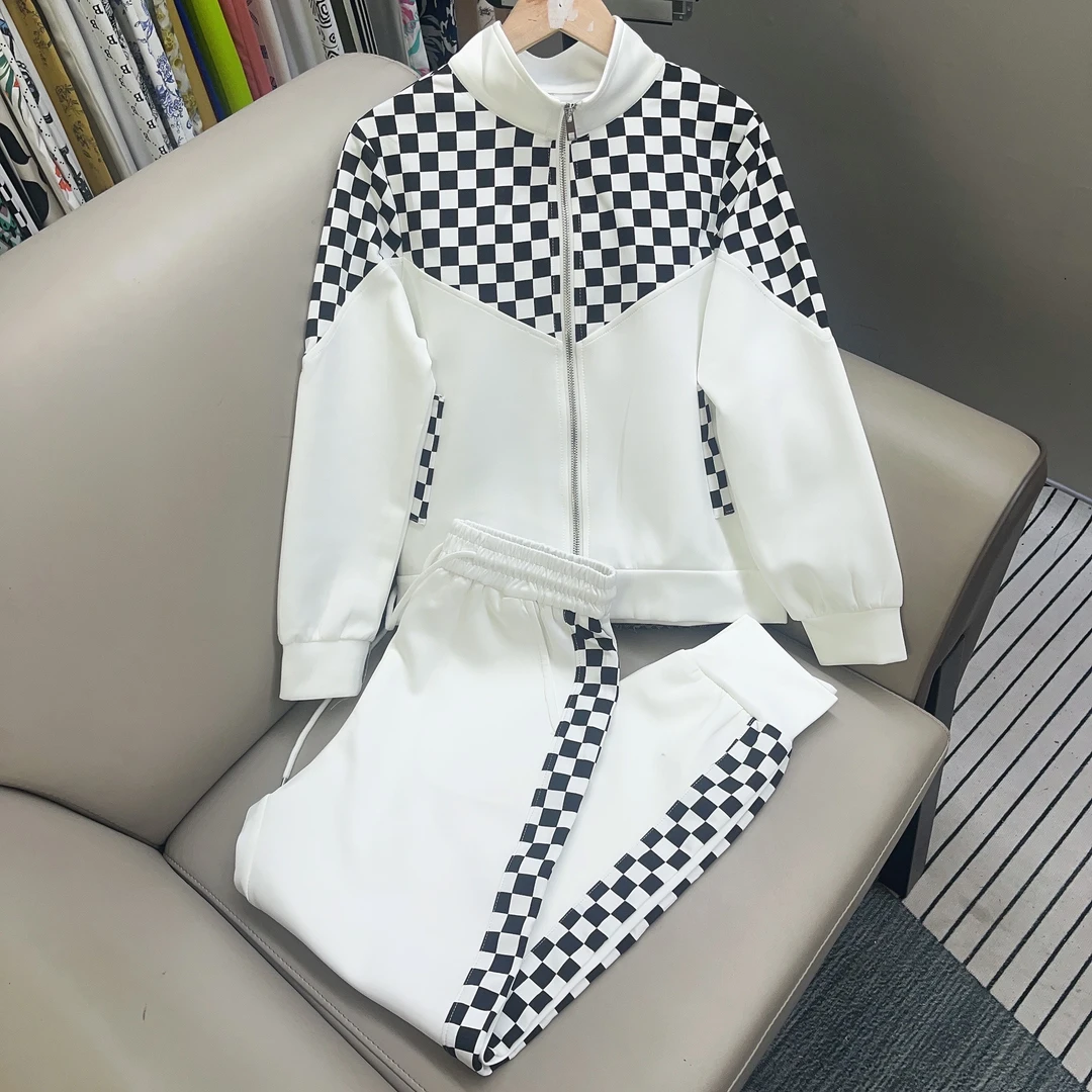 163#春秋气质运动洋气时尚休闲显瘦长袖开衫卫衣时髦两件套套装