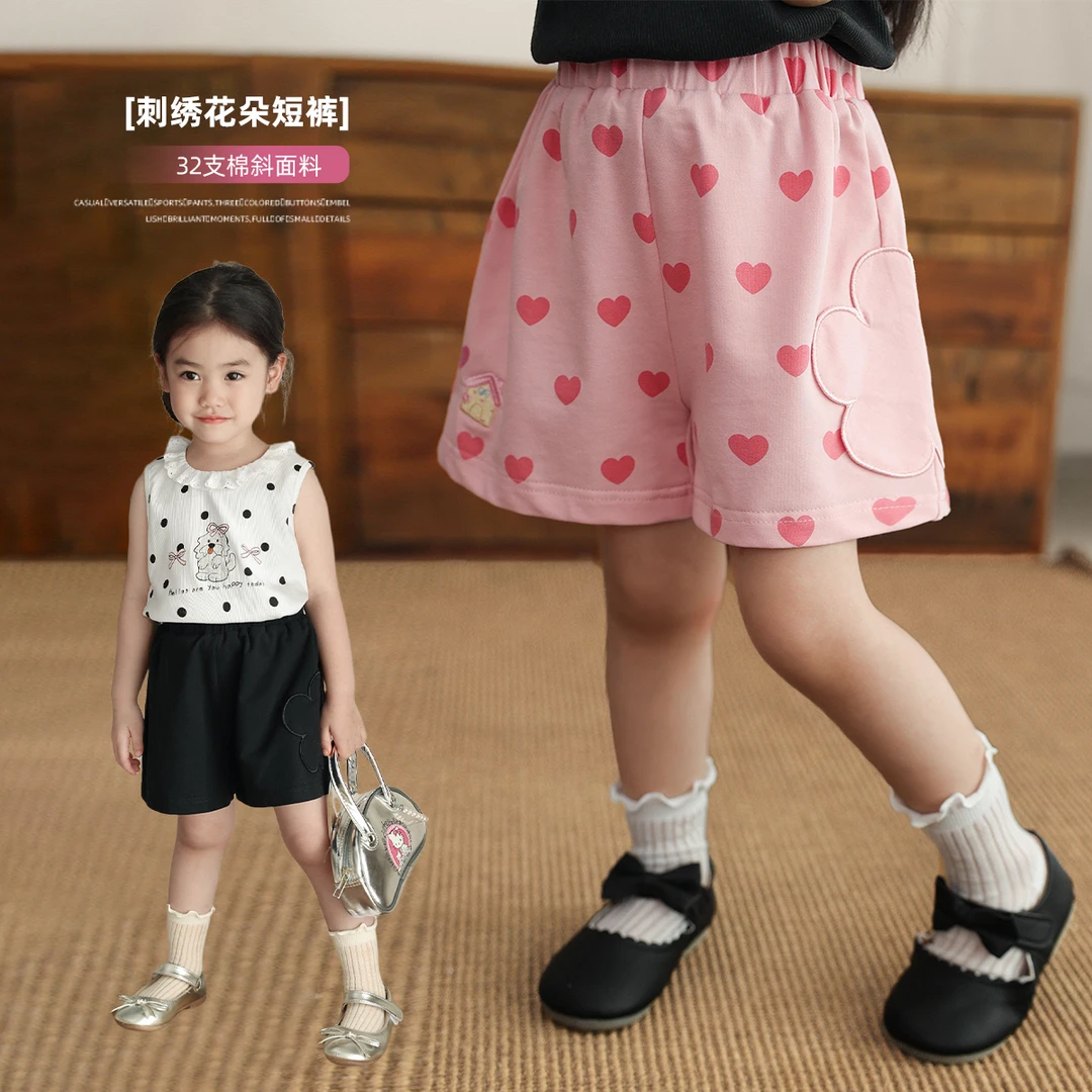 陈大猪女婴童 女童洋气宝宝夏季外穿薄款女孩短裤 FHX41066 LUSON