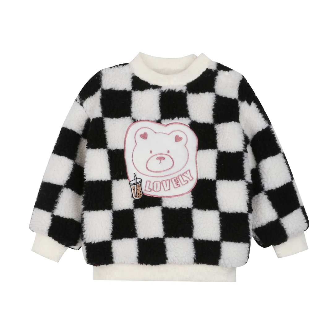 【反季专场】小O爸女婴童FKD38282 冬款圆领卫衣冬季加绒