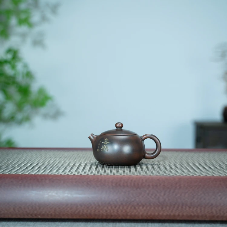 [西施壶] 原矿全手工  喜乐刻绘  小容量西施壶 120ml左右