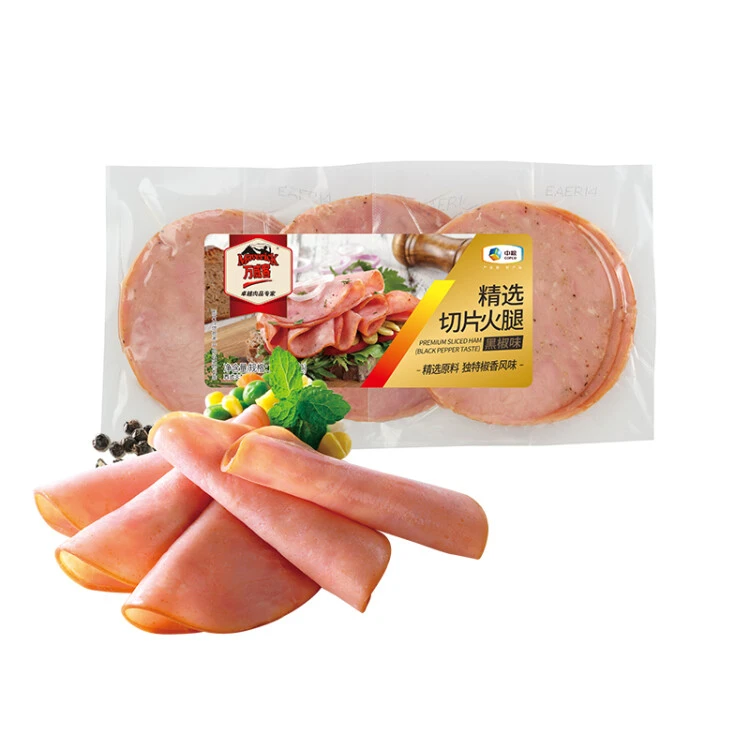 Maverick/万威客 卓越肉品专家 精选切片火腿 黑椒味 即食火腿片
