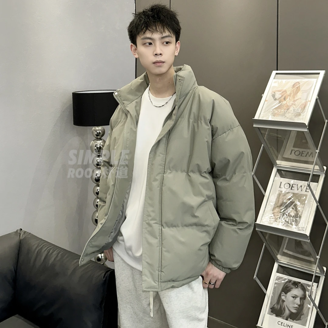 冬款保暖棉服男石墨烯三防棉服潮牌面包服宽松立领短款外套