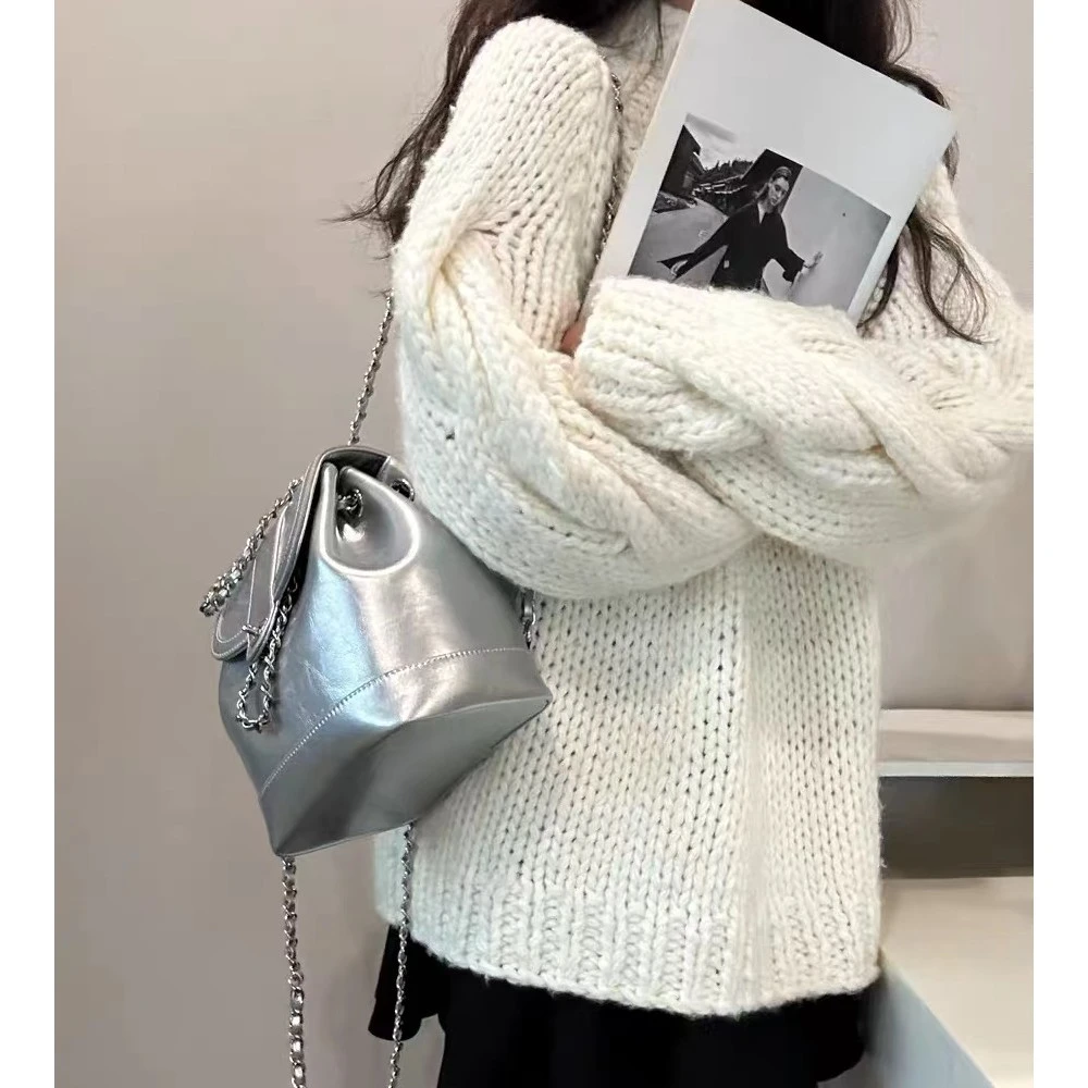 高级感新款双肩包小众迷你小香风链条包女ins时尚百搭学生双肩包