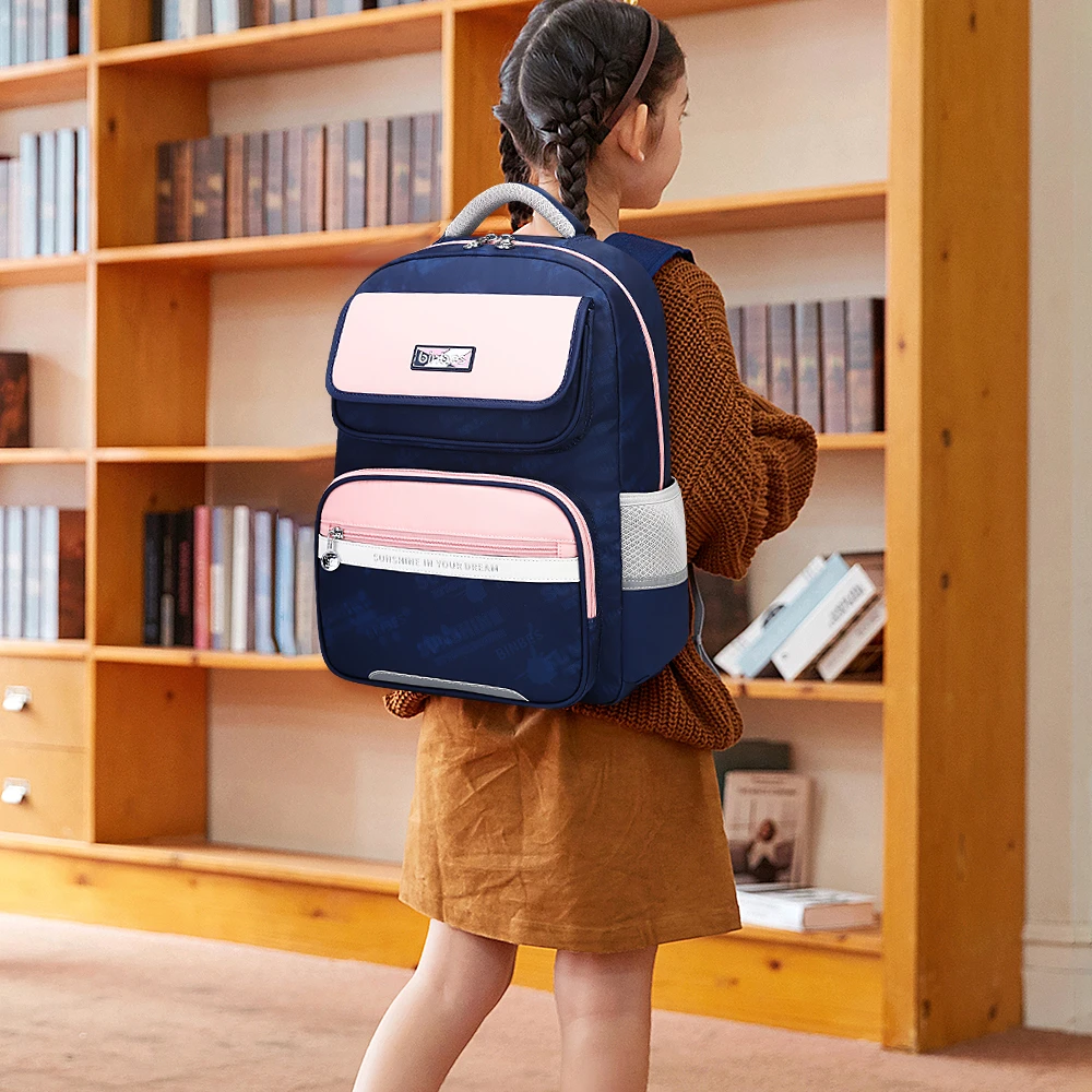 【阳光8点-宾比】小学2-5年级大容量护脊减负双肩书包#3559儿童女生