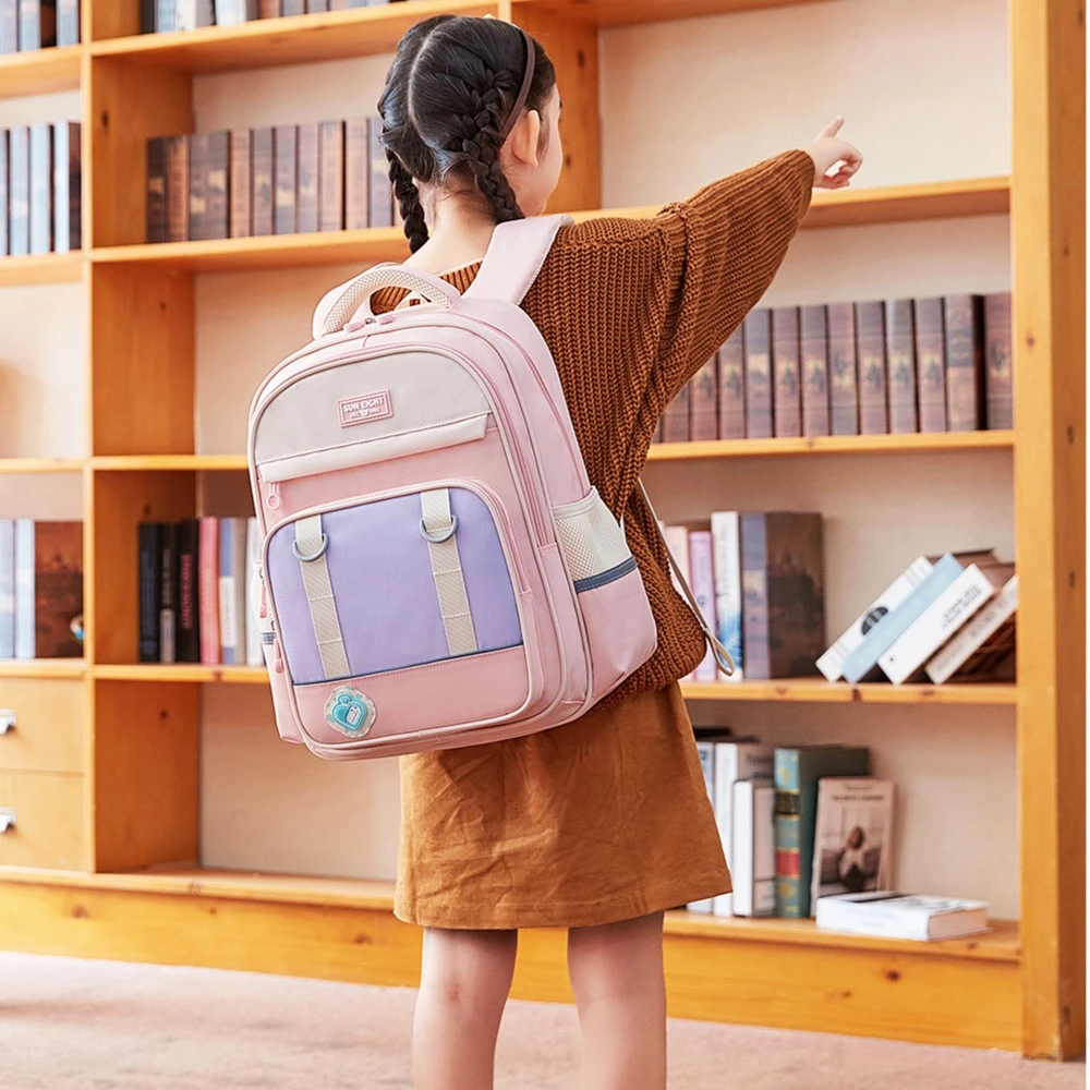 【阳光8点宾比】1-4年级学生书包护脊减负儿童防泼水双肩背包#22145