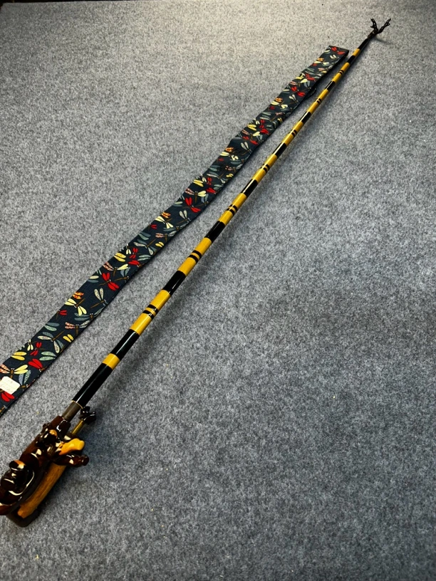 手工竹鱼竿竿掛长109元径15先径10.5重73克木拉沙美