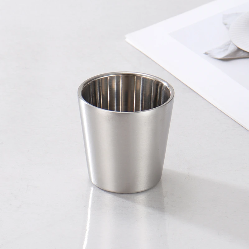 316不锈钢双层隔热饮水杯家用儿童水杯防烫防摔喝水杯隔热杯