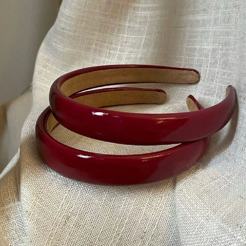 【显白王者】港风发箍可爱亮皮网红夏季正红高饱发箍高级感头气质