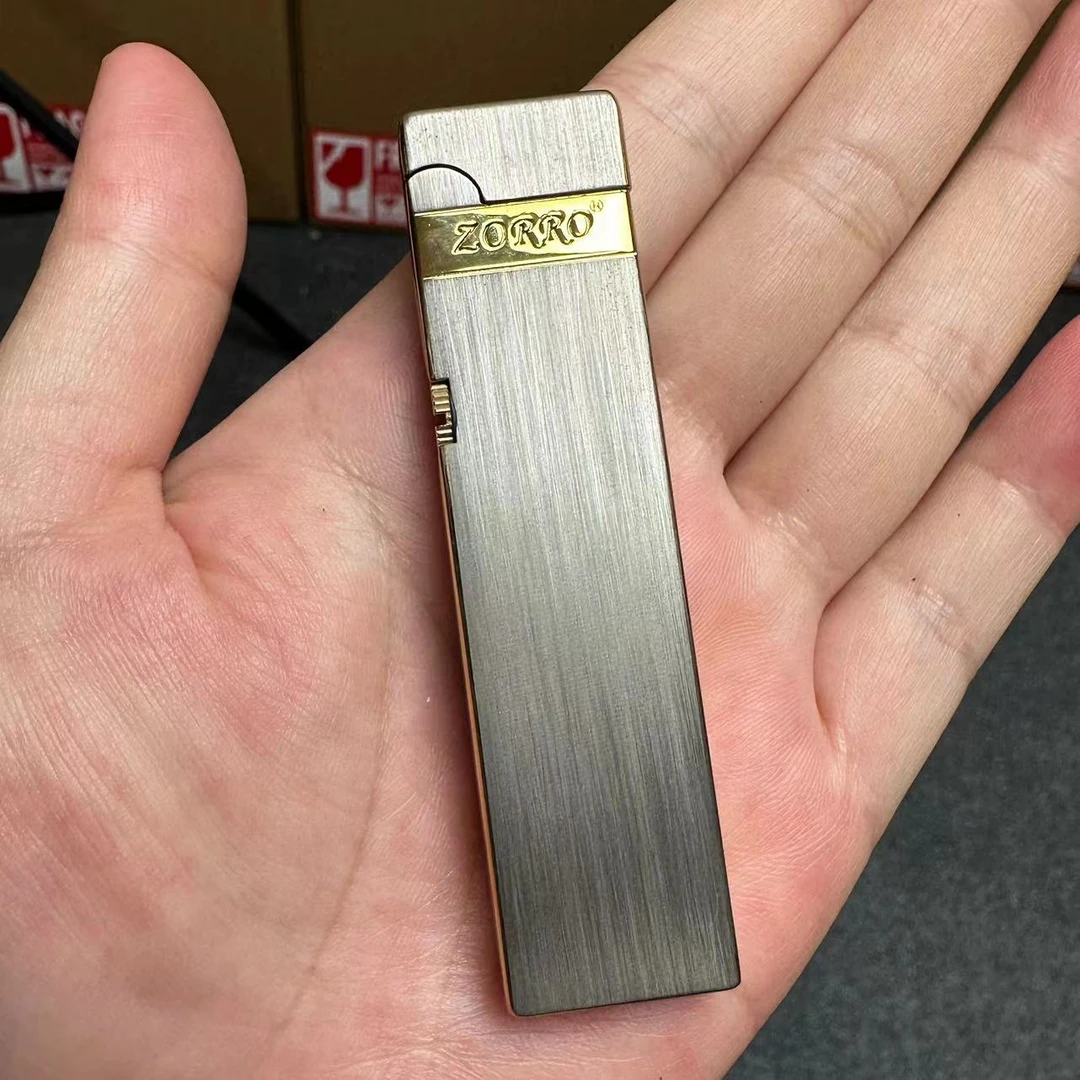银拉丝薄款窄机煤油打火机（需自行加油）z
