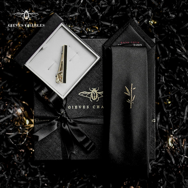 【高端礼盒 限量发售】步步高升男士礼物领带领带夹套装送男友