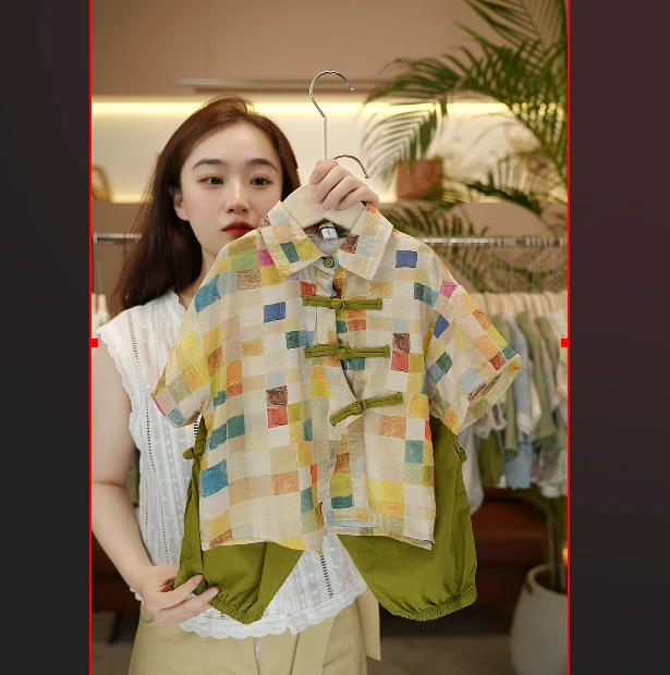 2024夏季新款气质新中式复古日常文艺中国风套装35612