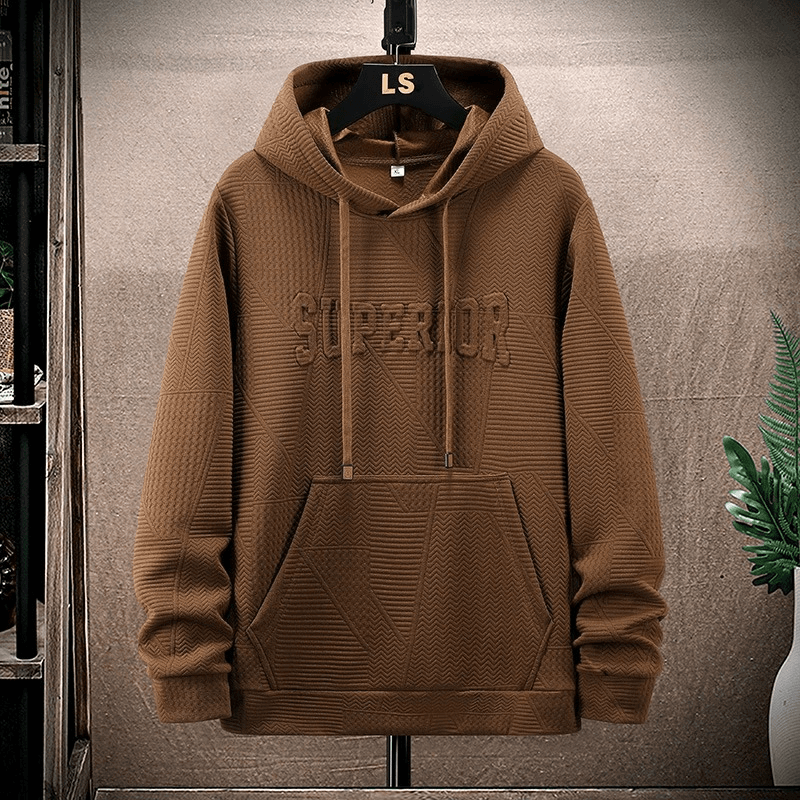 满印大码男士长袖连帽卫衣潮牌春秋休闲长袖T恤加肥加大提花卫衣