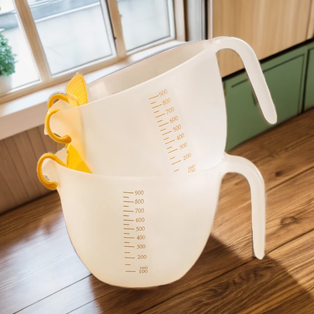 食品级打蛋量杯淘米家用防摔烘焙工具杯多功能刻度量杯耐热刻度杯