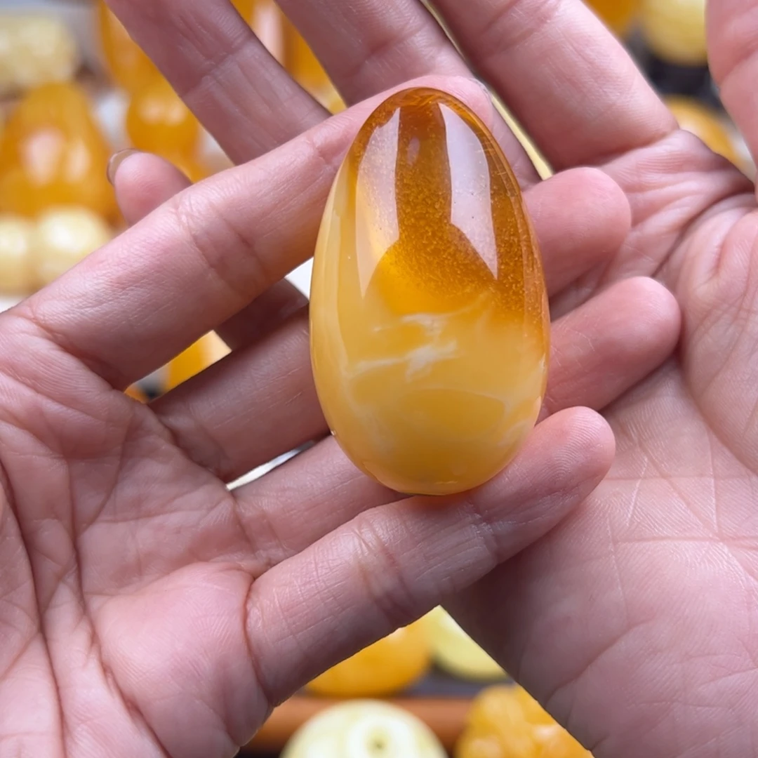 琥珀裸石未镶嵌纯天然琥珀蜜蜡无优化