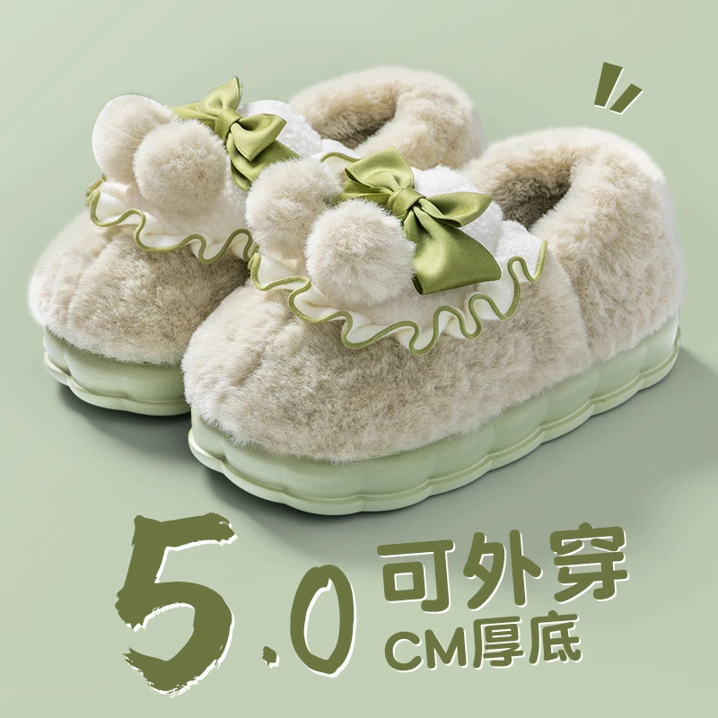 包跟棉拖鞋女冬季包跟2025新款室内家居保暖家用防滑厚底棉鞋男士