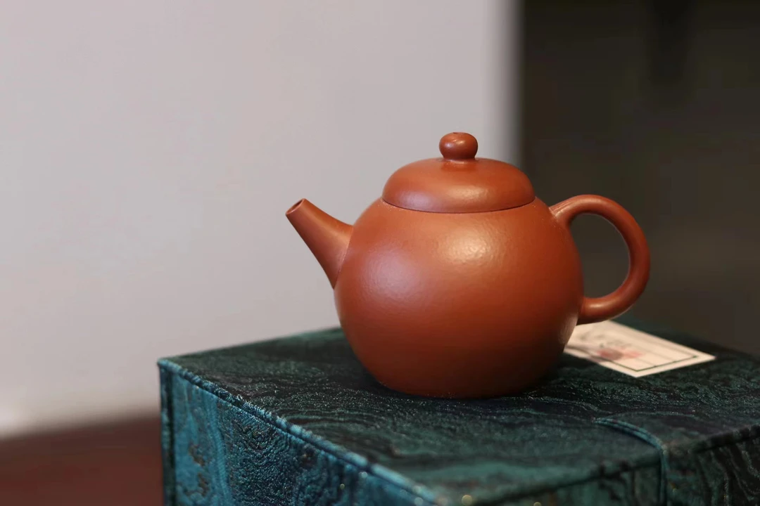 宜兴紫砂壶半手工制作大红袍轻薄胎小品茶壶手制圆壶小容量