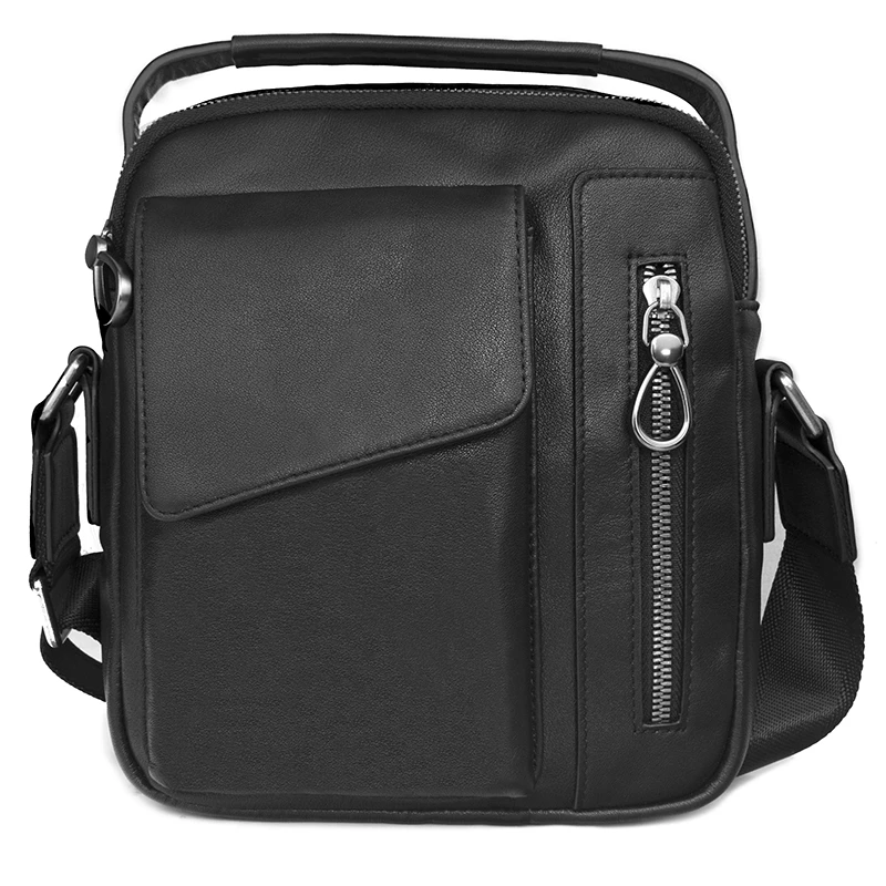 真皮单肩斜挎包男士男款头层牛皮休闲商务欧美时尚潮个性IPAD小包