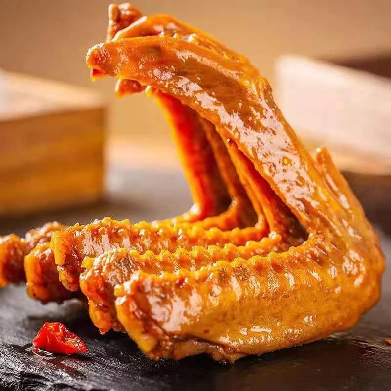 香辣鸭翅肉类零食熟食独立包装湖南特产小吃休闲卤味麻辣食品批发