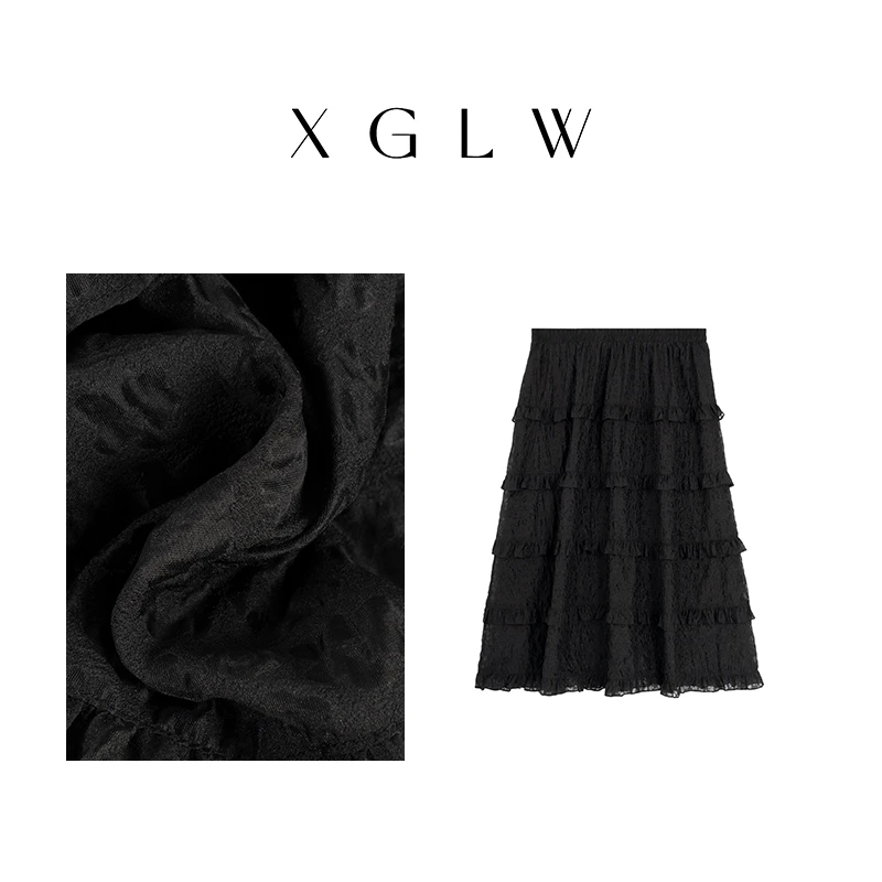 【高丽娃推荐】浪漫满屋~黑色蛋糕裙P4G0002