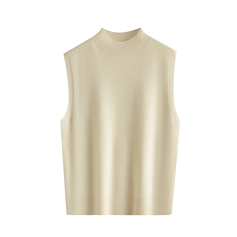 匠心织造无缝一体~超舒适圆领秋冬羊毛衫纯色进口澳毛~C3背心时尚