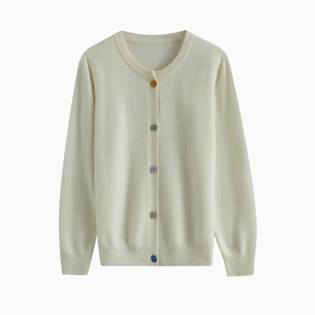 【欧诗莲】#*2*100%澳毛2024新款开衫休闲百搭针织时尚长袖1009