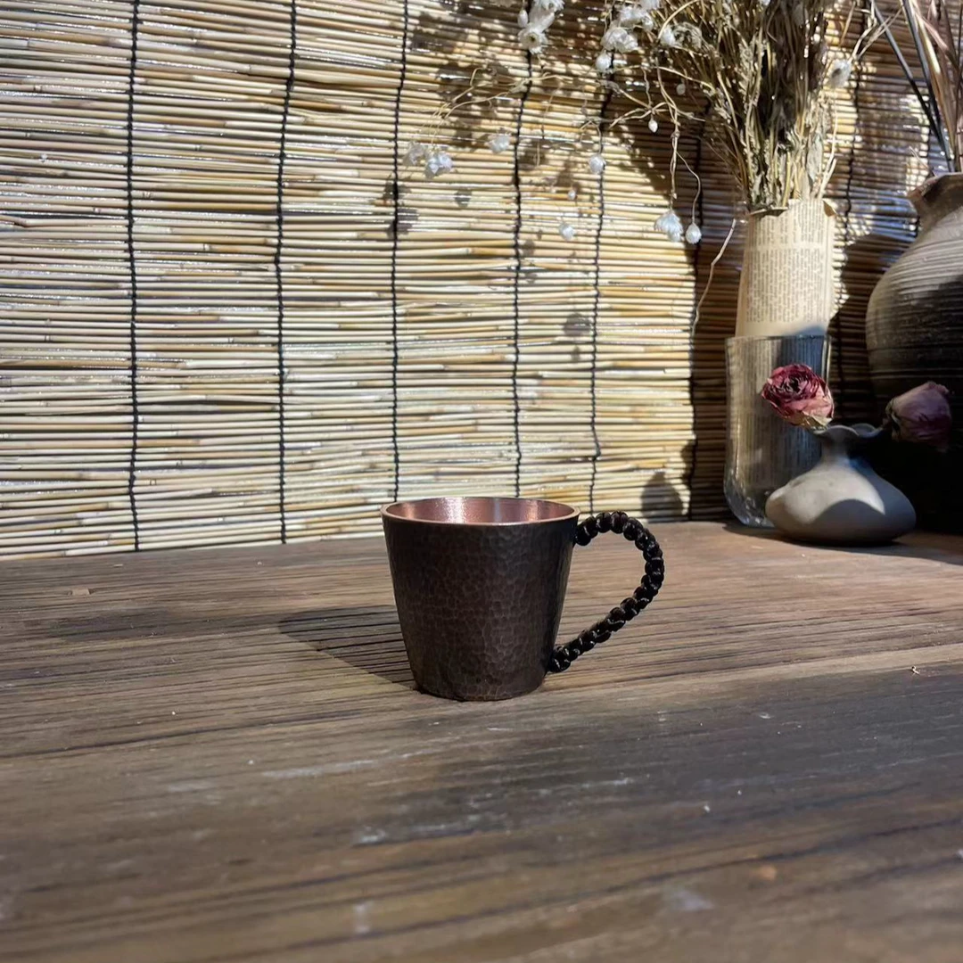 100毫升2毫米板手工烧水壶100毫升紫铜烧水壶