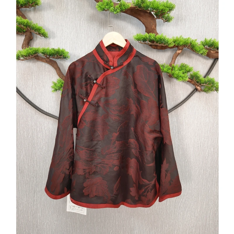 【千奈莉 】新中式重缎老料国风外套YJ099