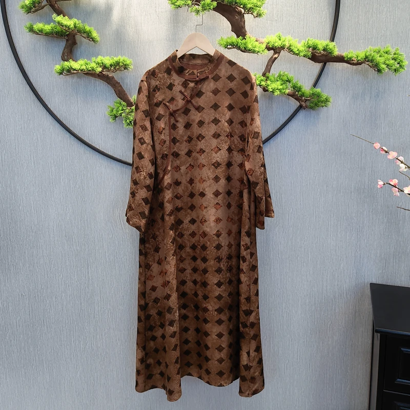 【千奈莉 上海故事】国风重磅花萝民族特色女装旗袍