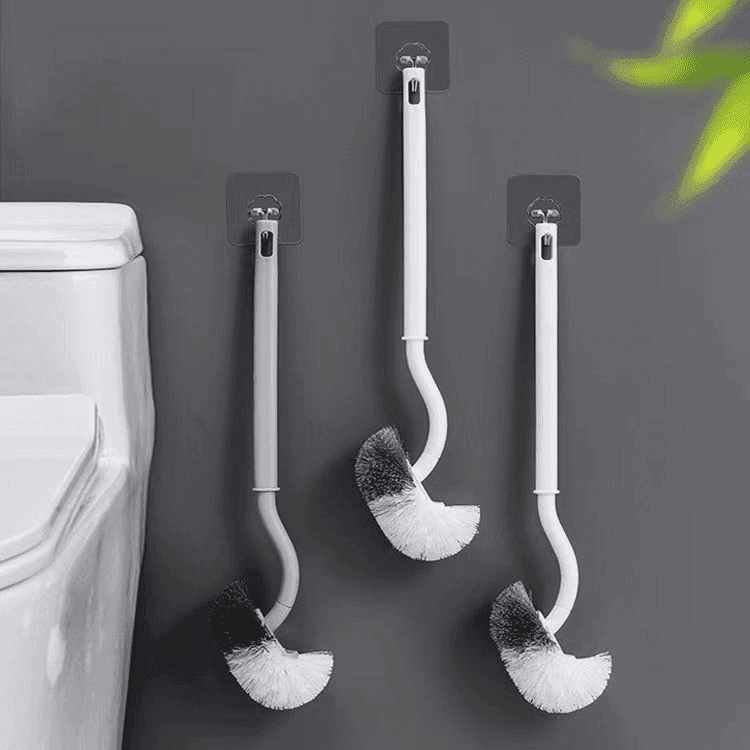 多功能360度清洁无死角S型刷杆家用马桶刷T型卫生间马桶刷耐用