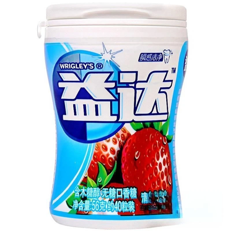 益达草莓味40粒瓶装[56g]