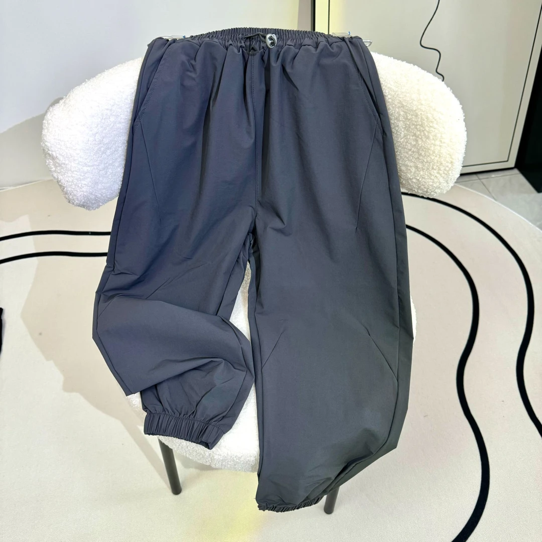 肉肉家 -[三防面料]中大童秋季开学必备高腰宽松长裤