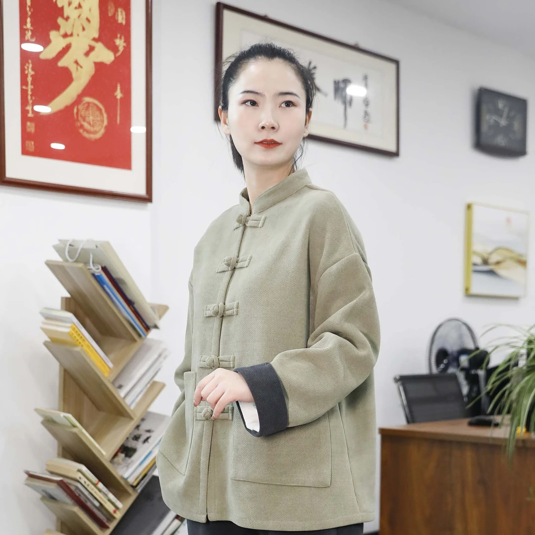 大拳师新款雪尼尔加绒面料太极服中式服装